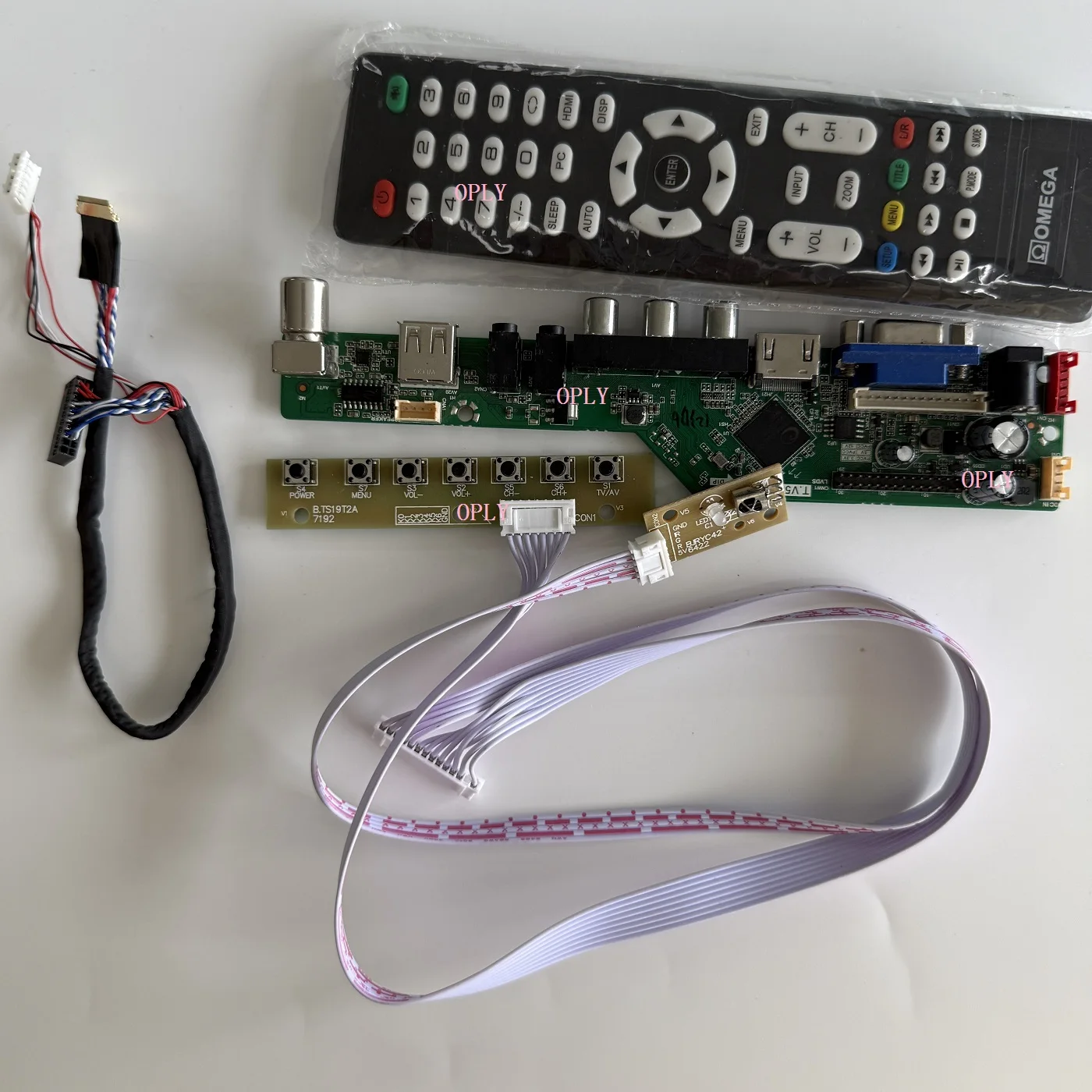 Placa controladora LVDS de 40 pines para B156XW02 B156XW04 B156XW03 1366*768 15,6 pulgadas, Kit de pantalla LCD para ordenador portátil, TV analógica, VGA, HDMI, AV, USB