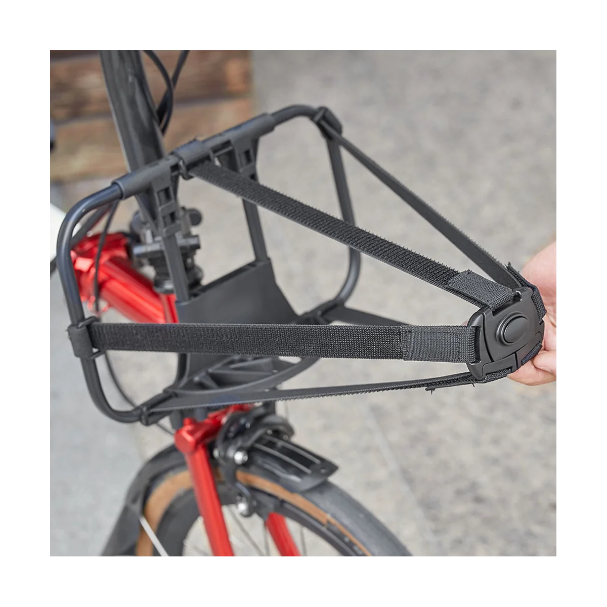 

Bike S-Bag Bracket for Brompton Folding Bikes Front Carrier Frame Backpack Bascket Bag Frames Bicycle Parts Horizontal