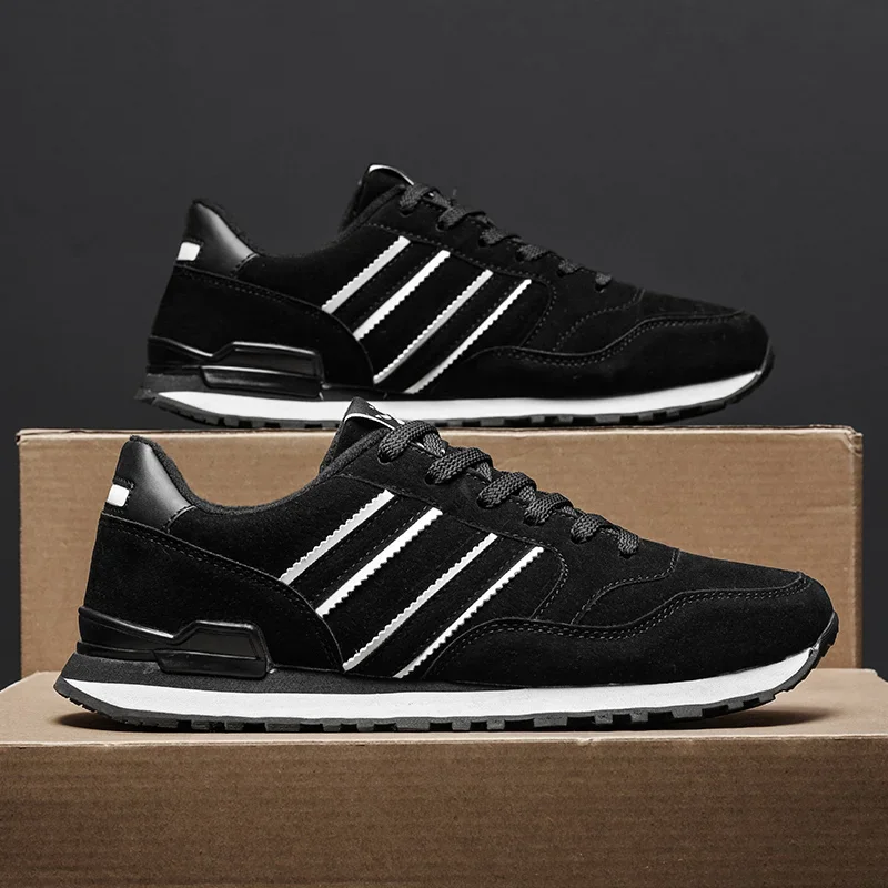 2025 جديد جودة عالية الرجال أحذية رياضية جلدية حذاء كاجوال الخريف تنفس حذاء رجالي الذكور حذاء مسطح حذاء رجالي كاجوال