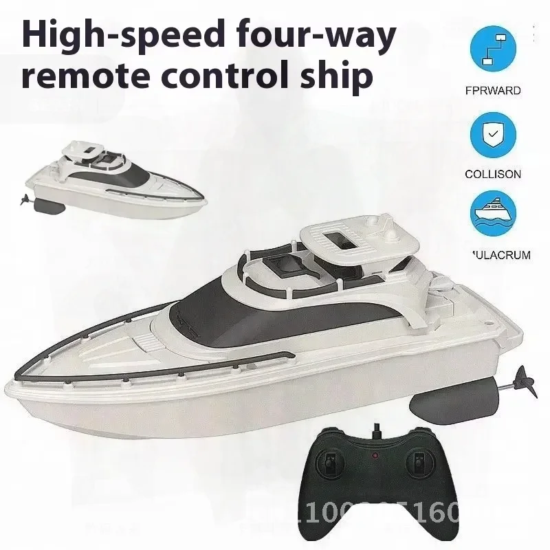 Les bateaux télécommandés peuvent être lancés pour simuler des bateaux rapides à grande vitesse, bateaux à vapeur électriques, jouets de parc aquatique pour enfants garçons, extérieur