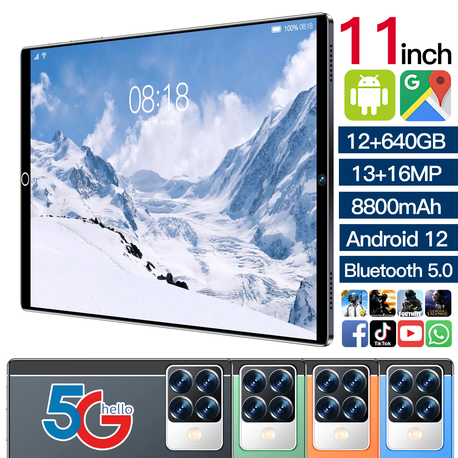 

10.3-inch tablet 4g Wireless Bluetooth Games Business Office Eye Protection A favorite gift for children over 14 years old