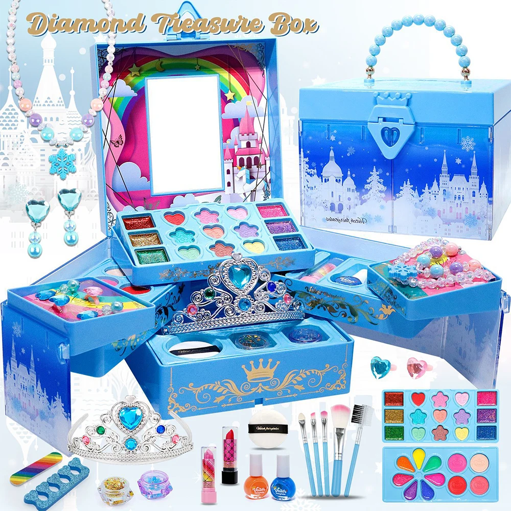 princess-makeup-set-for-girls-washable-makeup-kit-kids-nail-art-kit-frozen-toy-with-cosmetic-case-non-toxic-safe-birthday-gifts