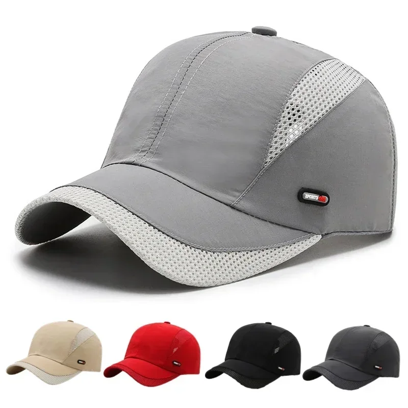 Waterproof Quick Dry Baseball Caps for Men Women Outdoor Golf Hats Adjustable Fishing Hats Summer Sports Sun Visor Areas Me Gor