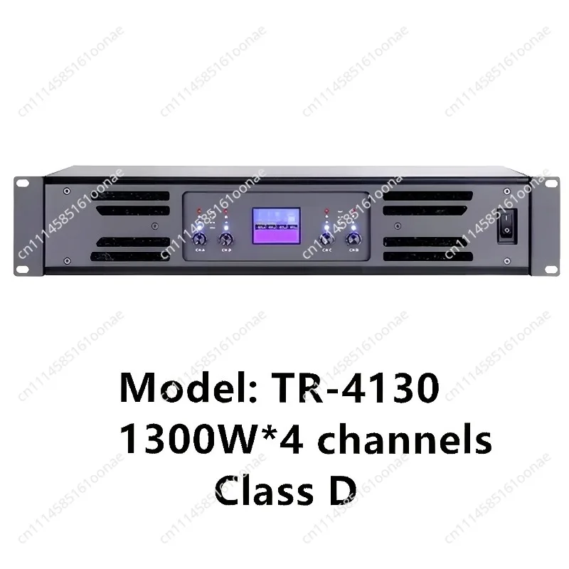 TR-4130 Sound Equipment Church Sound System Best Quad Power Bass 1300 Watt Amplifier