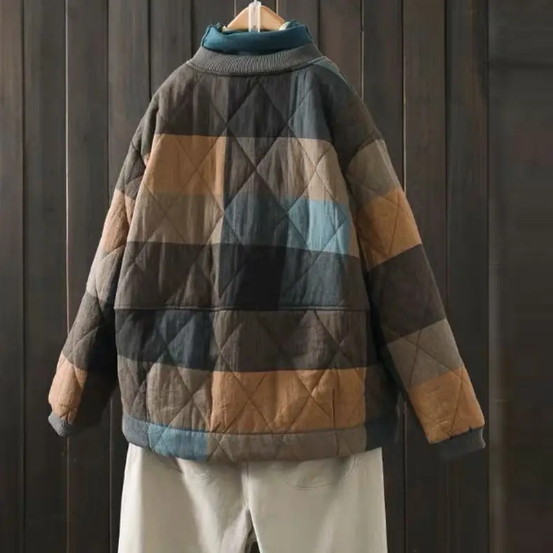 Parkas Women Coats Baseball Jackets Full Sleeve Thick Warm Y2k Streetwear Casual Elegant Jacket Work Coat Autumn Winter 2025