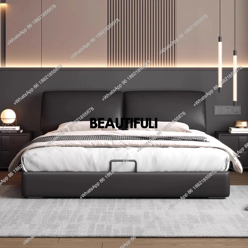 

Minimalist Design Double Bed Decoration Unique Camping Wooden Double Bed Frame Pliable Modern Cama Matrimonial Furniture Home