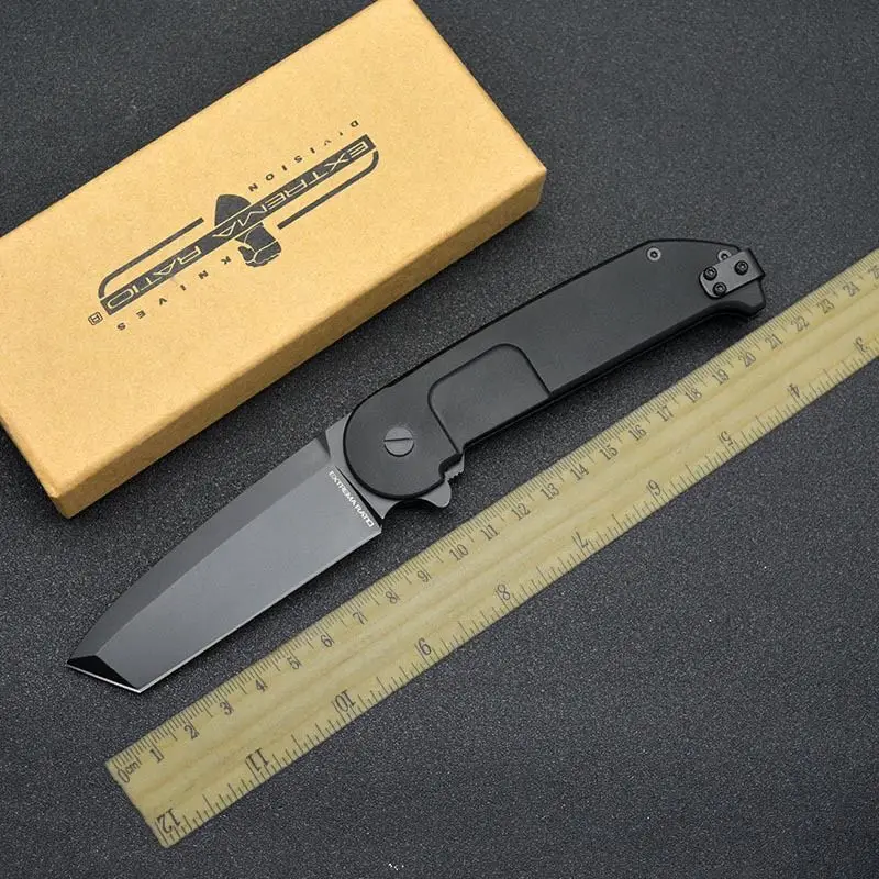 

Extreme force folding knife High hardness Sharp outdoor camping survival knife Portable self-defense knife