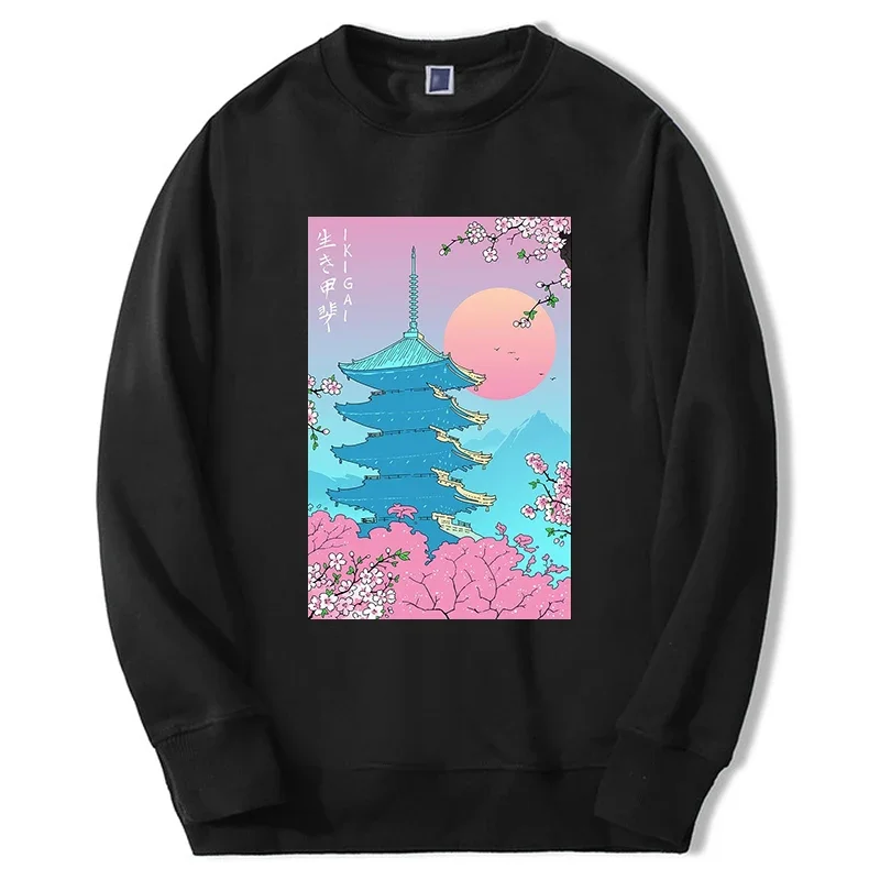 

Creative design vaporwave graphic hoodie funny men/women fashion Harajuku sweatshirts round neck casual oversize streetwear