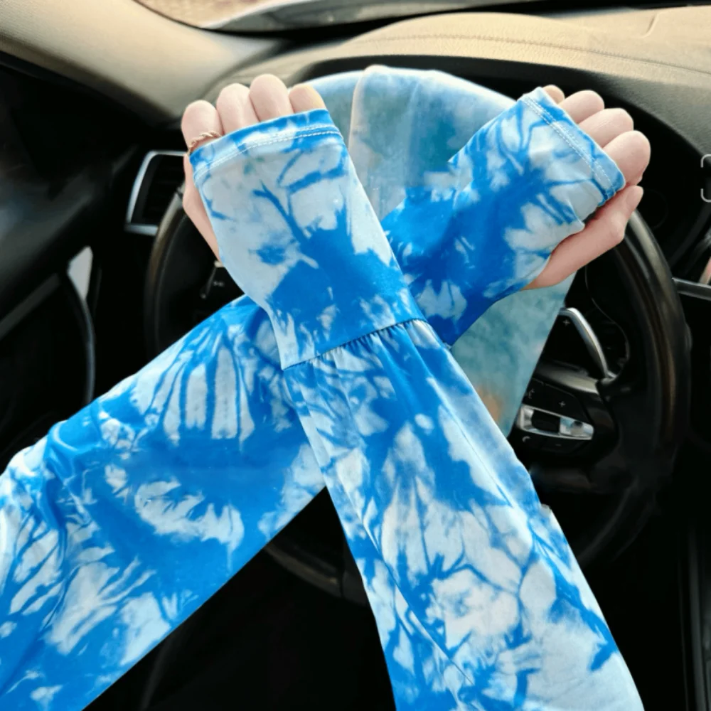 Tie-Dye Lange Eisseiden-Ärmel  – Cycling Gloves Bewertung und Preis