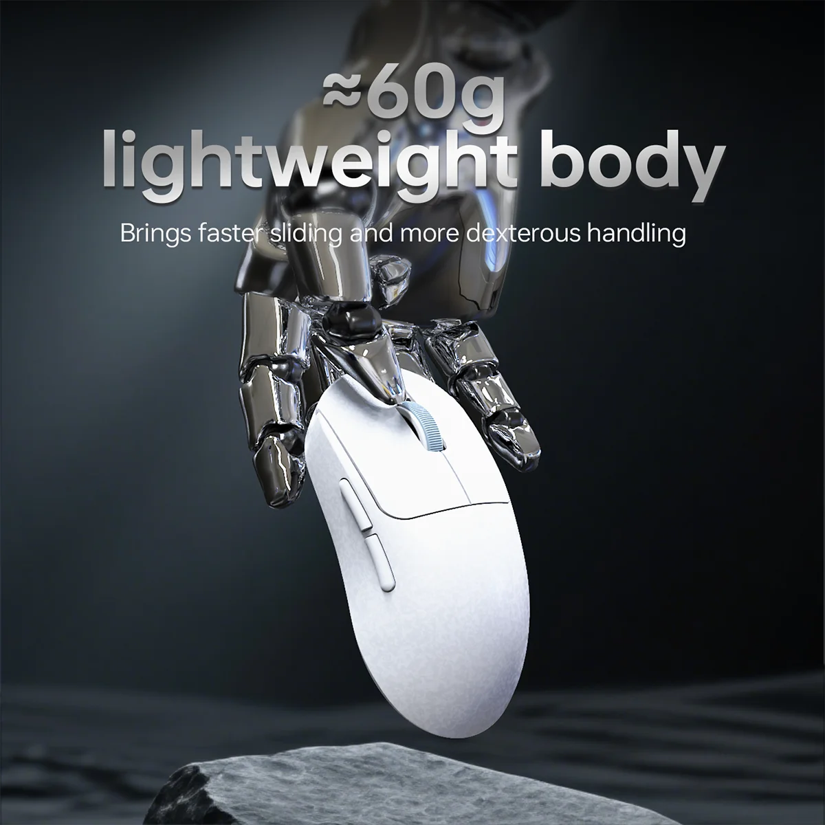 ماوس ألعاب AJAZZ AJ199 من ألياف الكربون بتصميم خفيف للغاية مع مستشعر 3311 ومعدل تقرير 1K #2