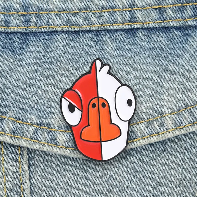Goose Duck Face Enamel Pins Gaming Brooches Cartoon Lapel Badge Funny Animal Character Jewelry Accessory Gifts For Friends