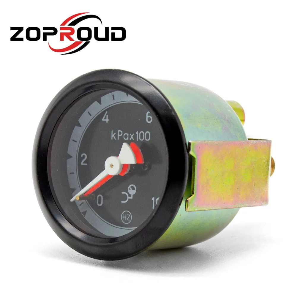 ZOPROUD 2.5 بوصة 60 مم مقياس ضغط الهواء إبرة مزدوجة ميكانيكية 0-1000Kpa