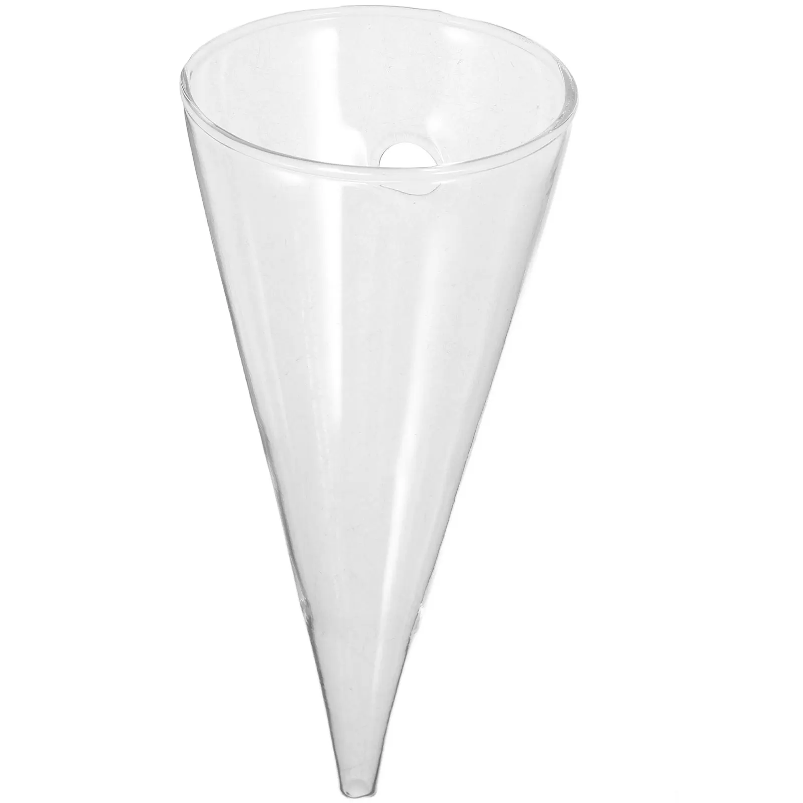 

Glass Wall Hanging Vase Clear Cone Flower Holder Modern Minimalist Design for Living Room Office Garden Wall Decor Decoration
