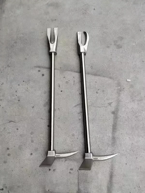 2026-Halligan Tool with Standard Claw: Forcible Entry and Rescue Firefighting Crowbar Tool
