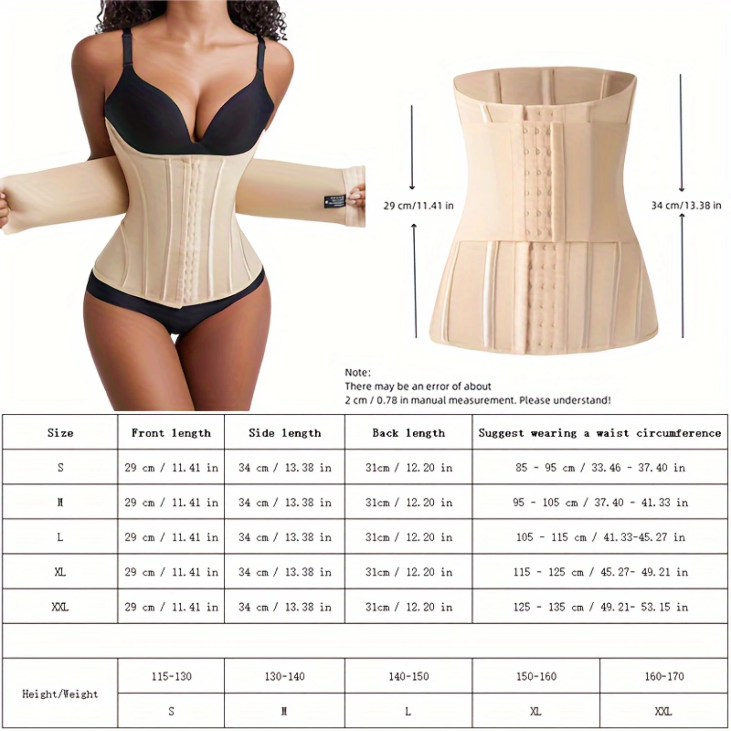 Womens FIRM Waist Trainer Corset - Seamless Tummy Slimmer & Body Shaper - Comfort Postpartum Support, Adjustable Wrap Belt Girdl