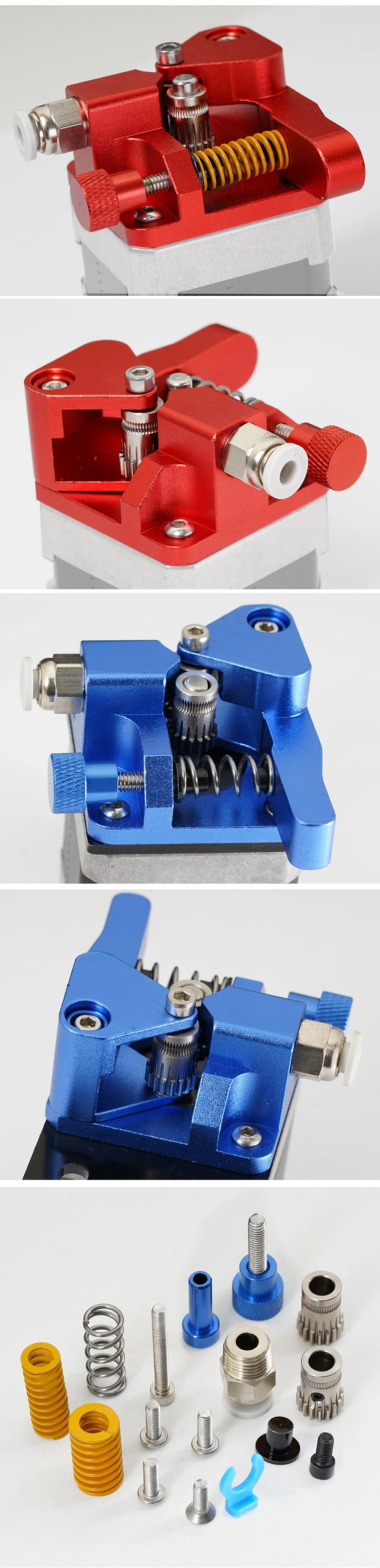 Neuester CR10 PRO Dual Gear Ganzmetall-Extruder, einstellbare Extrusionsfederkompression für Ender 3 5, CR10S PRO 3D-Druckerteile – Detail 10