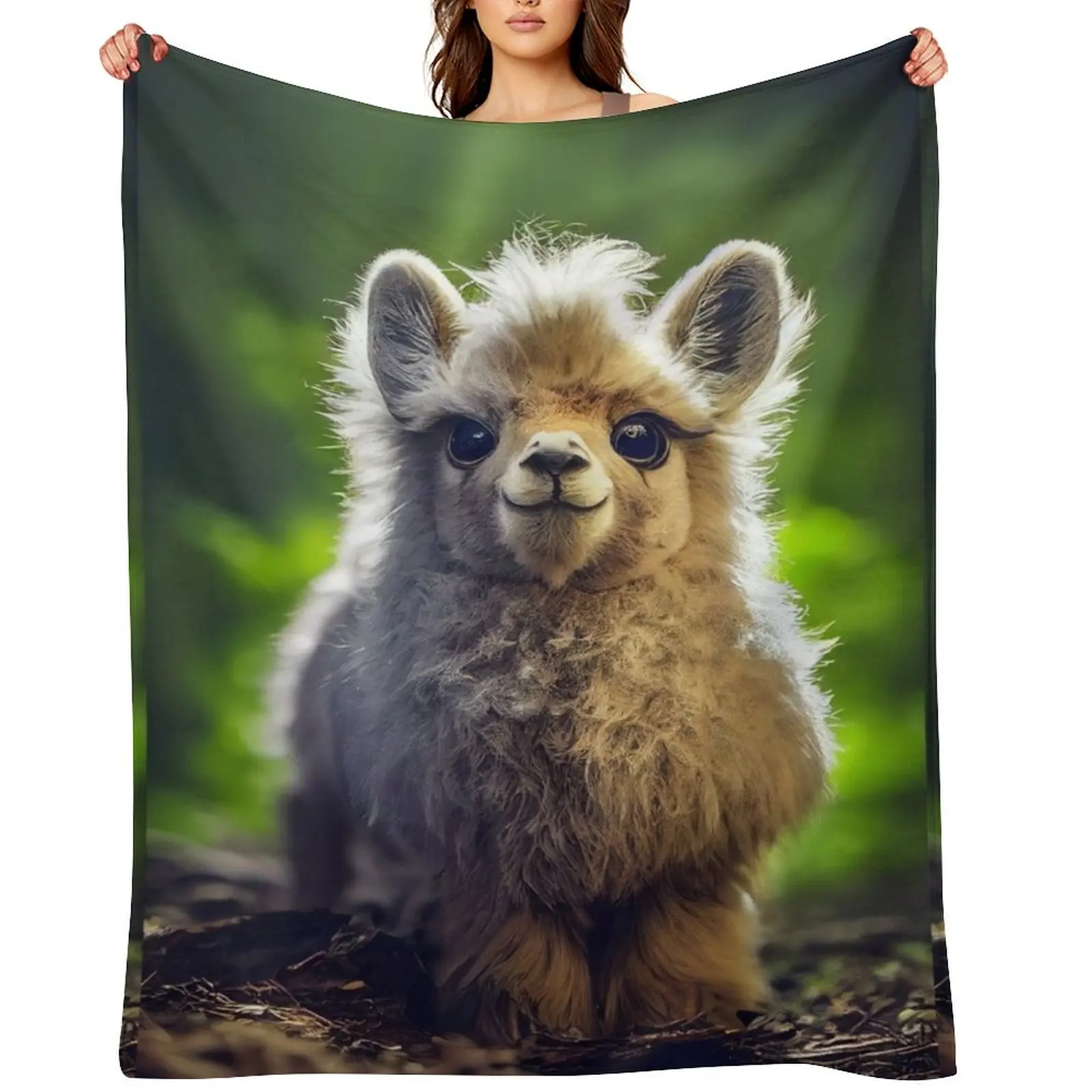

Baby Lama Throw Blanket Personalized Gift Vintage Blankets For Sofas Polar Blankets