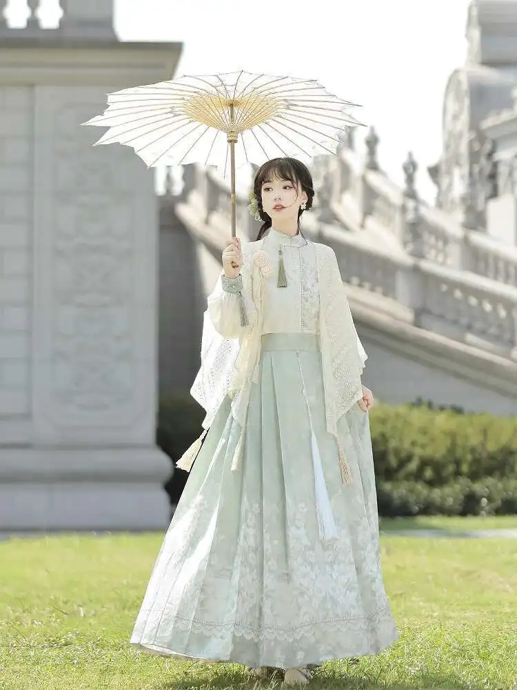 

New Chinese Style Guofeng Improve Cheongsam Senior Temperament Waistcoat Dress Hanfu Women Carnival Costume Costumes