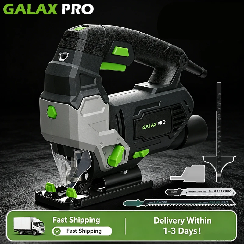 GALAX PRO Elektro-Stichsäge mit Laserführung, 3000 U/min, 800 W, mit 6 variablen Geschwindigkeitsstufen – Detail 1
