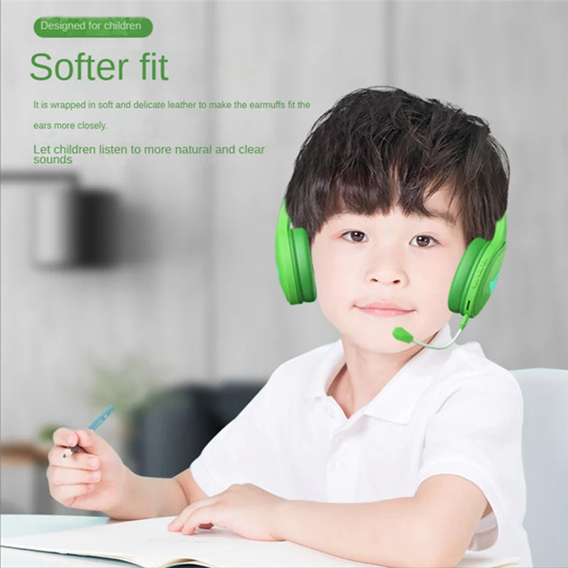 -ABJZ キッズヘッドセット オーバーイヤーヘッドフォン 85DB 音量制限付き聴覚保護ヘッドフォン付き