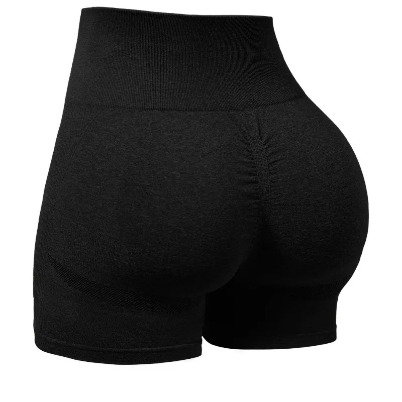 سلس اليوغا السراويل النساء محبوك بنطال رهيف عالية المرونة الصالة الرياضية تجريب الجري السراويل مثير الورك رفع ثلاث نقاط السراويل #2