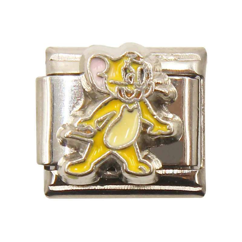 Wolf Koning Letters Hoed Stijl Italiaanse Stijl Link Charme (Past 9Mm Rvs Armband) Sieraden Maken Diy Nieuwe Stijl