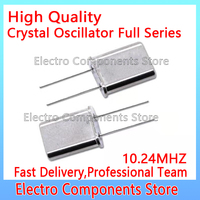 5PCS/Lot HC-49U 10.24M 2P Passive Crystal Oscillator Quartz Resonator Kit 10.240MHZ DIP-2P Through Holes 2Pin 10.24MHZ