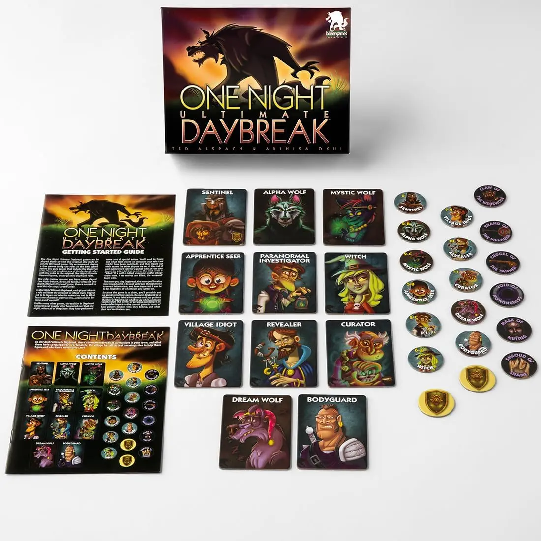 Bezier Games BEZONDB ONDBBEZ One Night Ultimate Werewolf Daybreak Board Game Party Playing