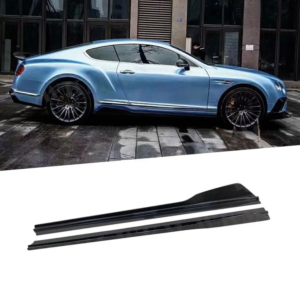 

Carbon Fiber Car Side Skirt Extensions BodyKits Side Skirts Rocker Panels for Bentley Continental GT 2015-2017 FRP Side Skirts