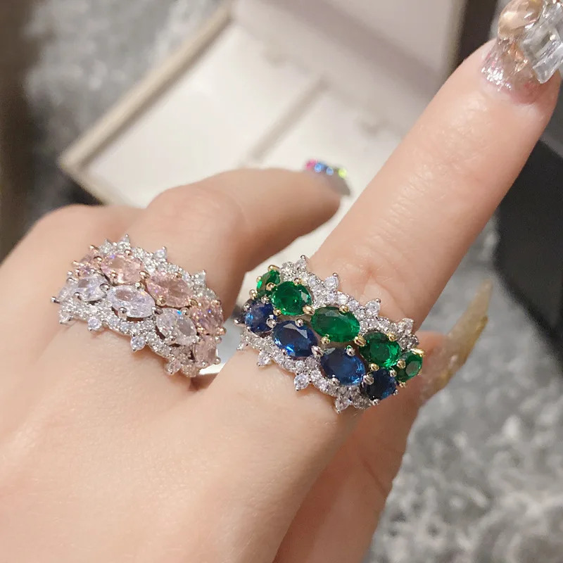 

MDLFES Moissan Diamonds Style Original Rosy Pink Colored Sapphire Ring Sri Lanka Sapphire Row Ring