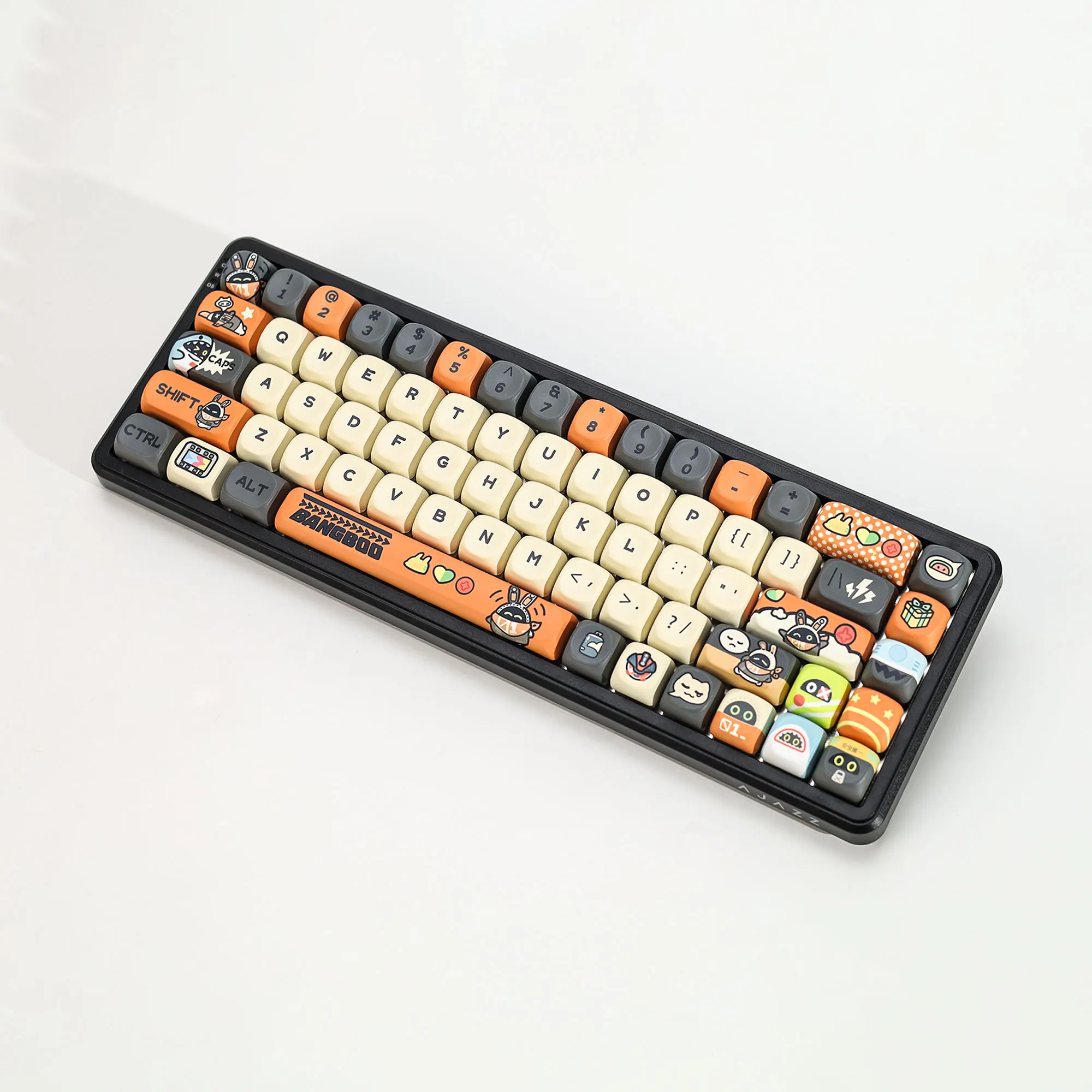 KBDiy ZZZ Bangboo Themen-Keycaps Anime Niedliche KOA MOA Profil PBT Tastenkappen ISO Benutzerdefinierte DIY für 60% Gaming Mechanische Tastatur Tastenkappen – Detail 7