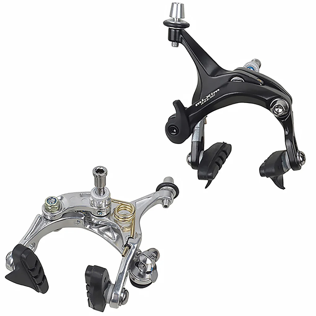 Dual Pivot Brake Caliper Road Bike Aluminum Alloy Brake Clamp Bicycle Accessory  Rear  Black