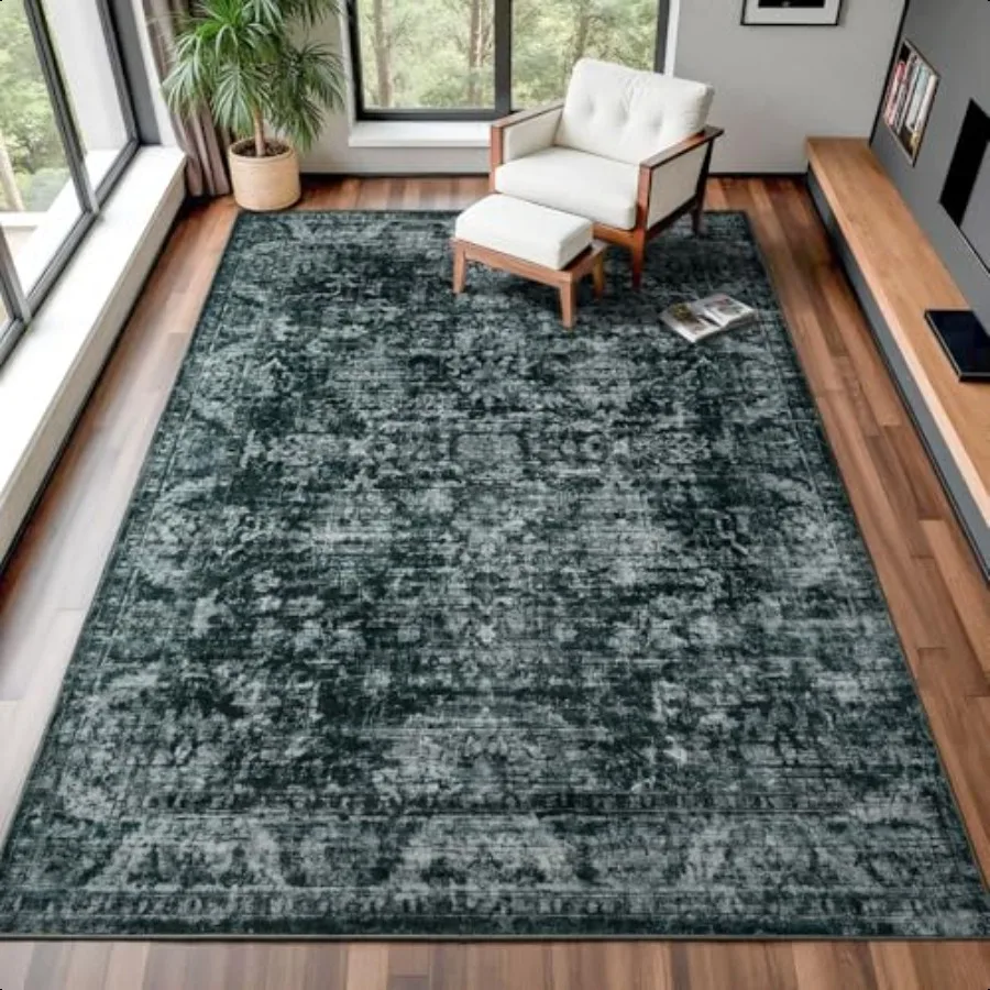 

5x8 Non Slip Area Rug Modern Soft Rugs for Living Room hine Washable Easy Clean Pet Friendly Non Shedding Comfortable for Bedro