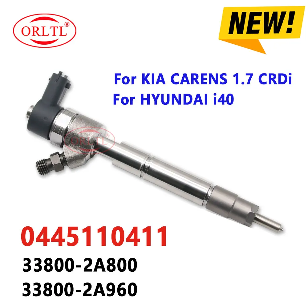 

0445110411 Common Rail Diesel Injector 0 445 110 411 Fuel Injection 33800-2A960 33800-2A800 For HYUNDAI i40 KIA CARENS 1.7 CRDi