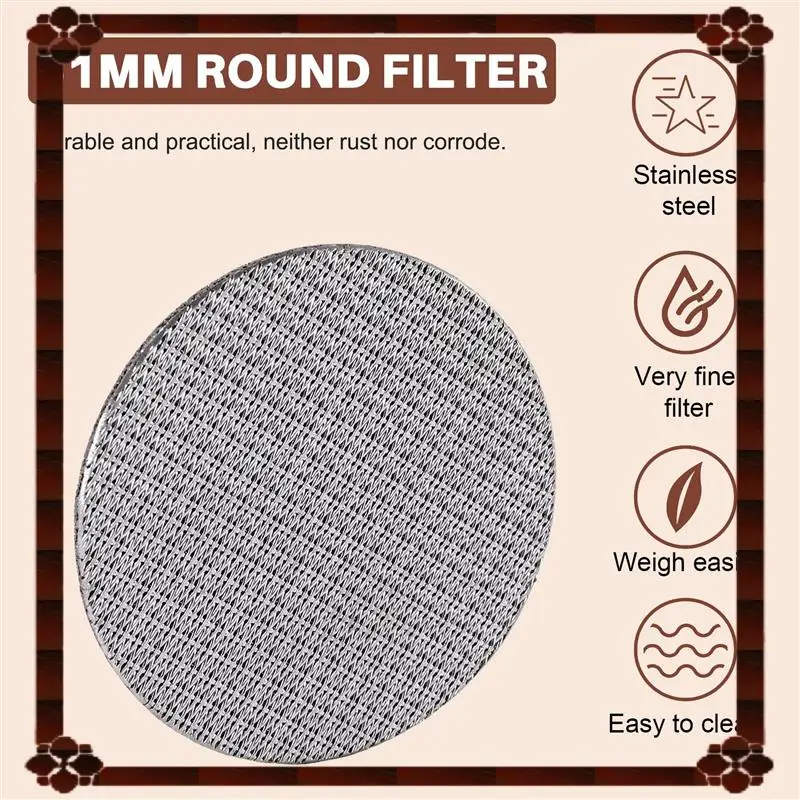 تسليم 24 ساعة 1 قطعة شاشة عفريت/شاشة دش سفلية لمرشح القهوة الإسبريسو/شاشة اتصال - ستانلس ستيل 100 ميكرومتر