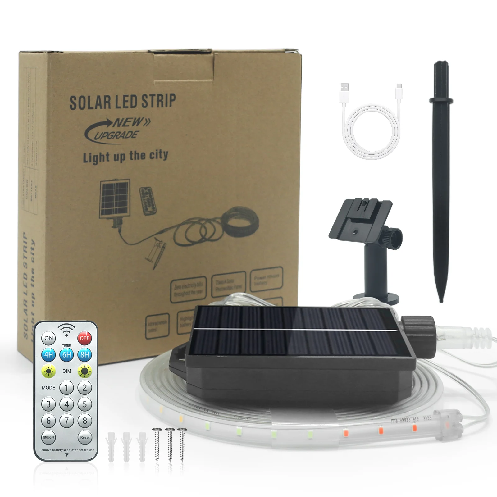Striscia LED Solare 3M/5M/10M/ - Outdoor Power Strip recensione e prezzo