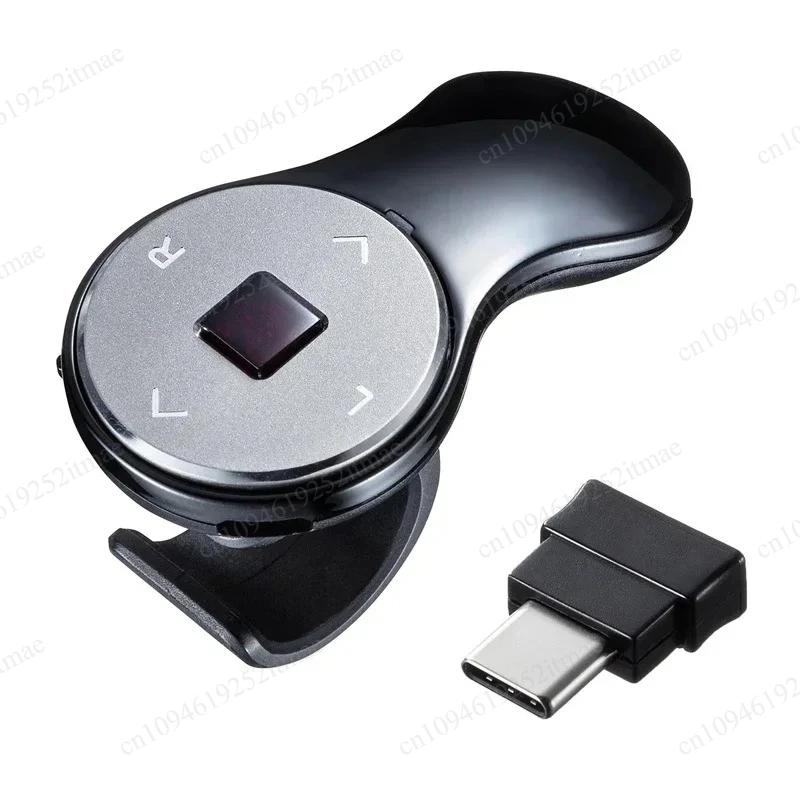 Mini Finger Ring Mouse Wireless Air Flying Mouse Type-C Charging Page Flip Remote Control