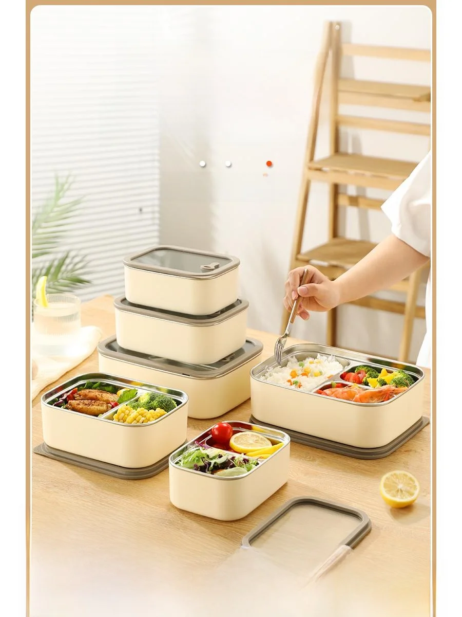

GeSi 36 Stainl Steel Insulated Lunch Box Microwave Se Portable Bento Box for Office Workers And Elementary School Stu...