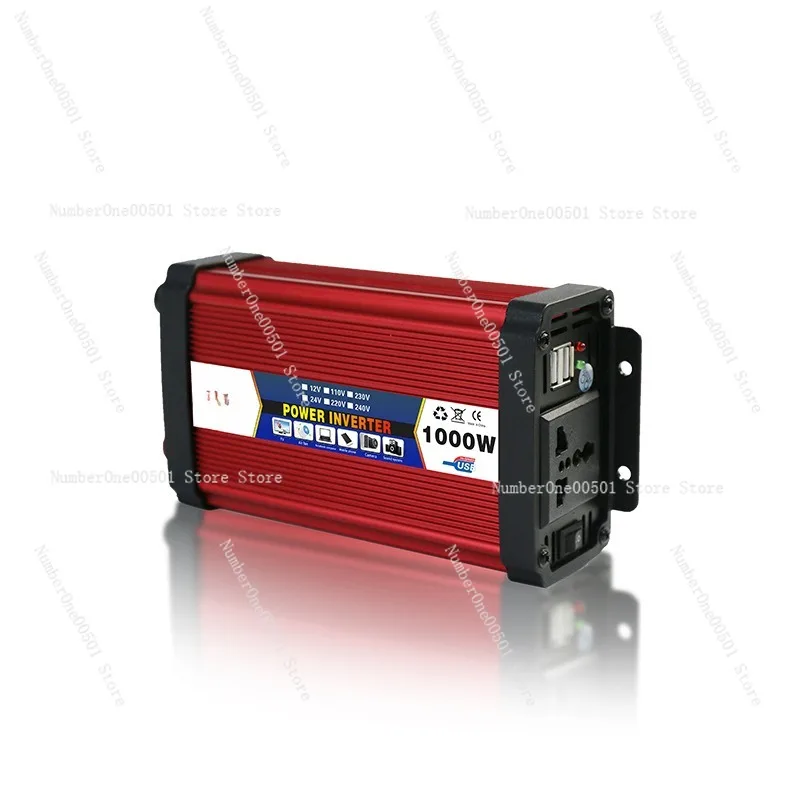 1000W dual USB red car inverter power inverter correction wave power converter