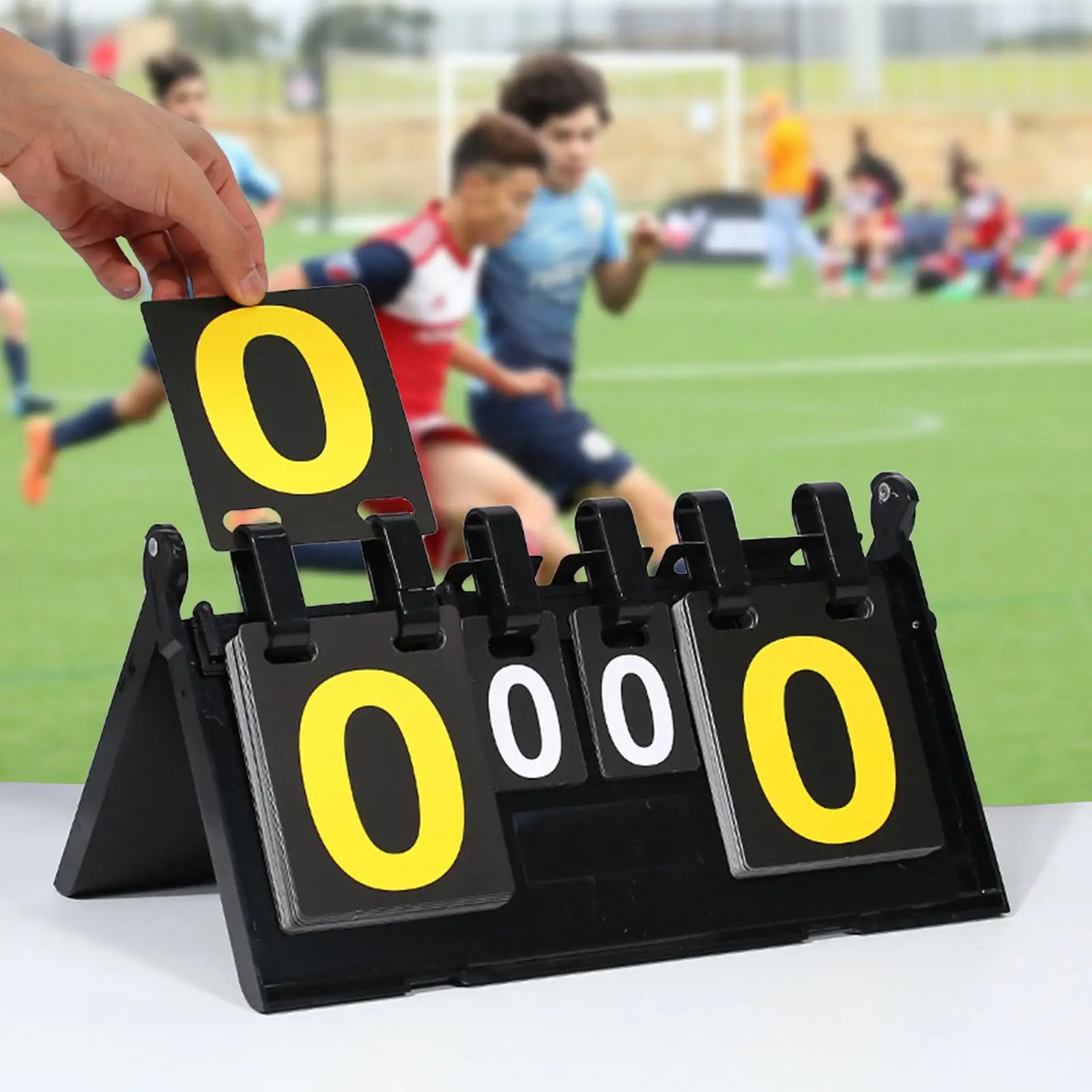 Tabletop Score Flippers Sports Scoreboard for Volleyball Basketball Soccer