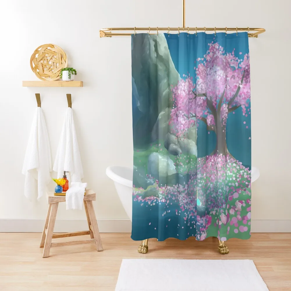 

Satori Mountain Shower Curtain For Bathrooms Bathroom Box Curtain