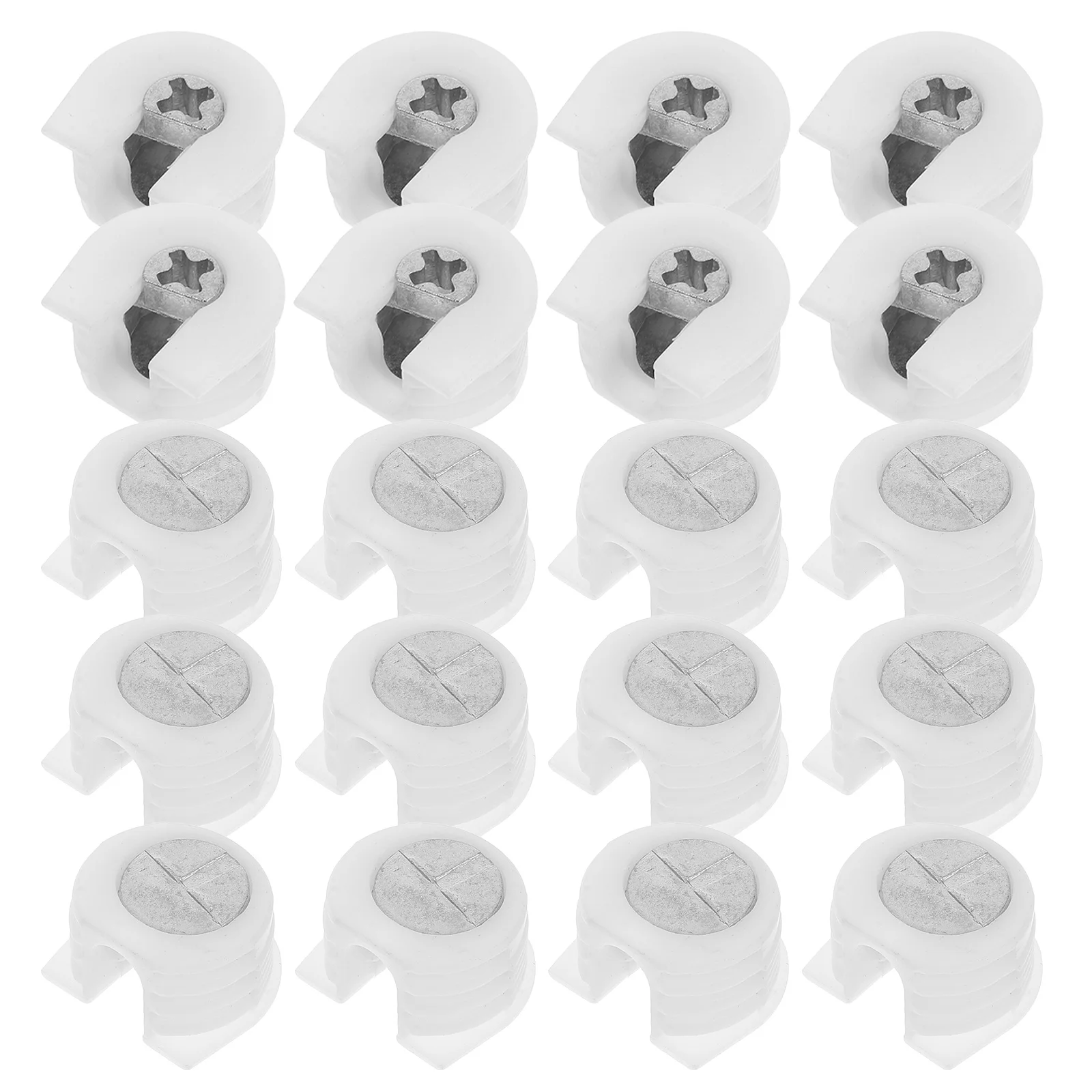 

20Pcs Shelf Cam Lock Connectors Furniture Cam Lock Fasteners Cabinet Connector Set Invisible Divider Peg Hidden Drawer Locks