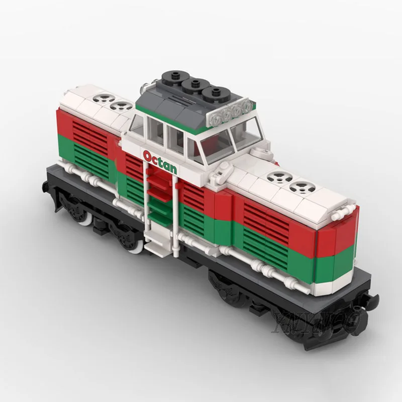 Neue heiße moc Bausteine Stadt technik Serie modulare Oktan Zug & Tankwagen Modell DIY kreative Ideen Kinder Spielzeug Geschenke