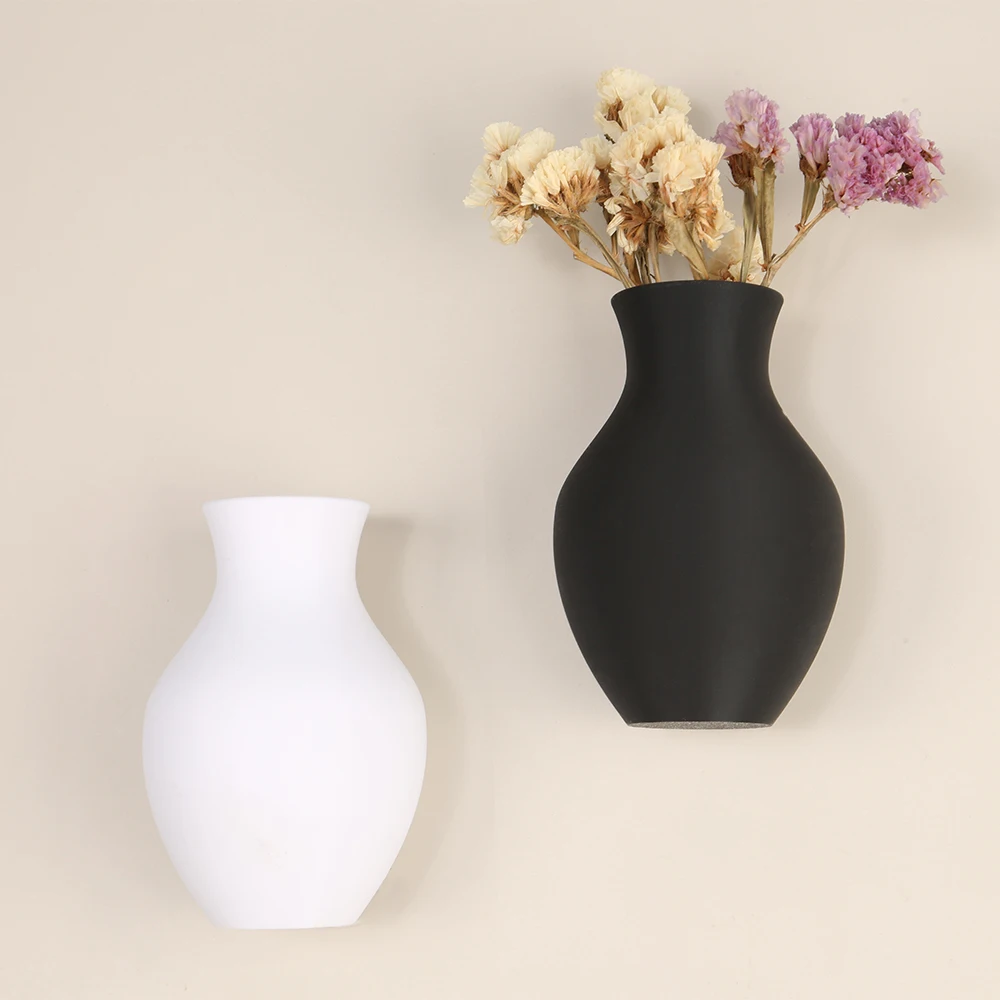 Cross-Border Morandi Color Wall-Mounted Vase For Nordic Minimalist-Style Wall Floral Decoration Scenario