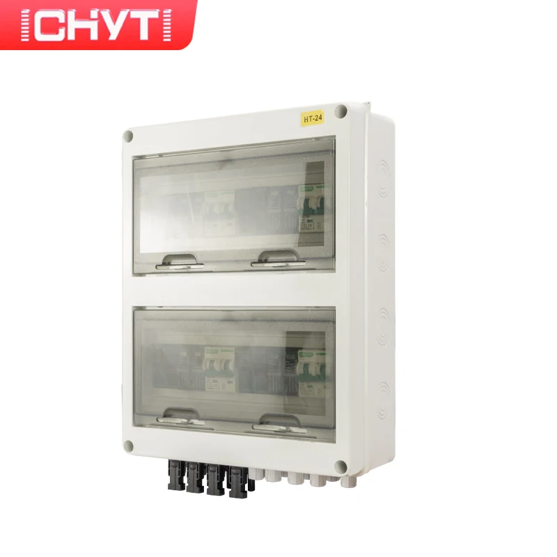 Imagem -04 - Chyt 4-em4-para Fora 600v 24way Proteção Solar contra Raios contra Surtos Ip65 Impermeável pv dc Combinador Caixa 2023 Novo Produto