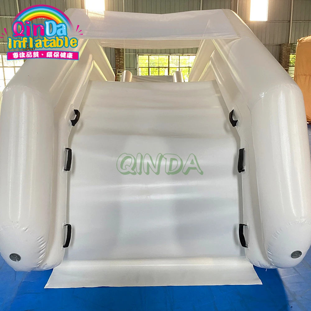 Inflatable Floating Water Slide For Boat / Sea Inflatable Yacht Slide / Water Slide Boat