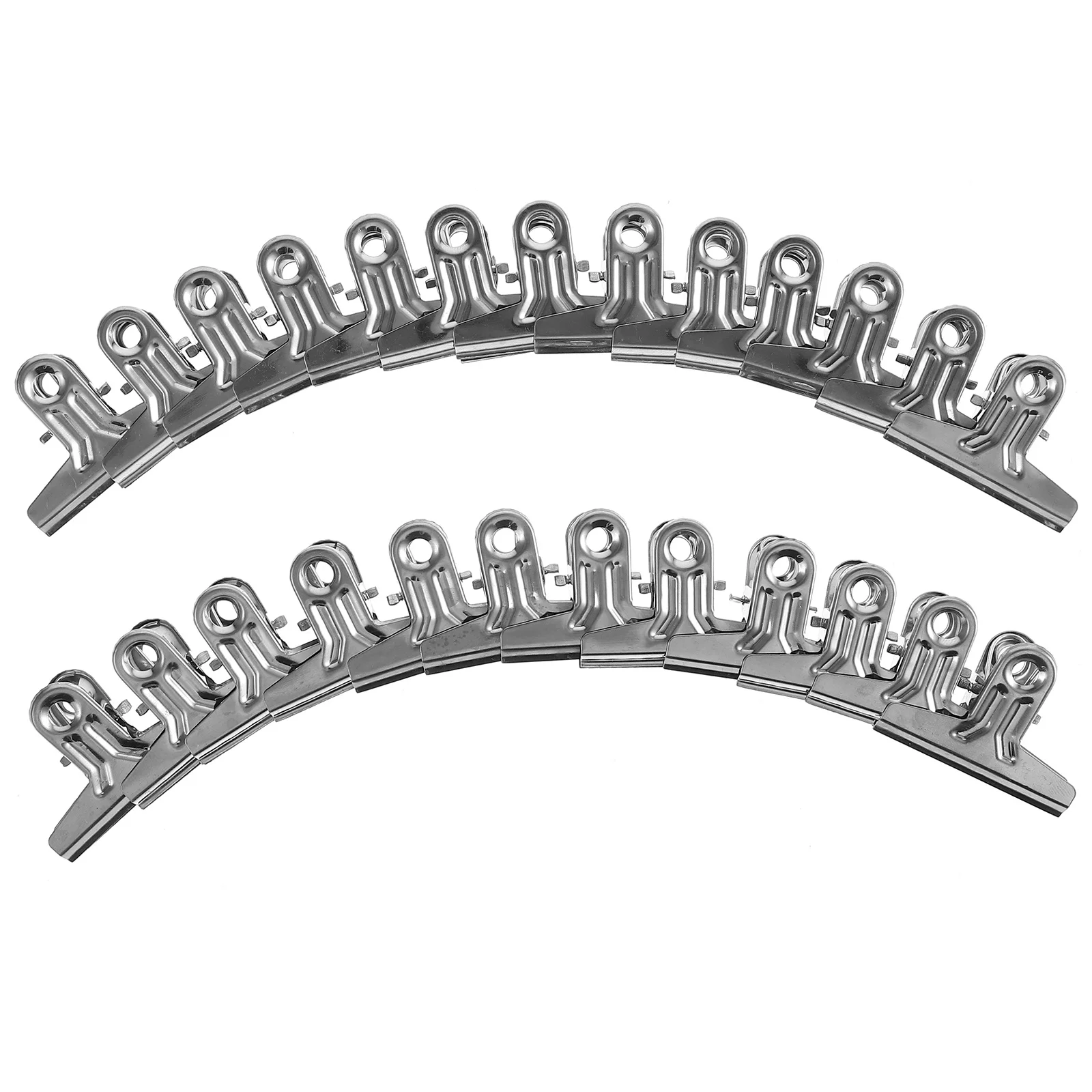 25pcs Money Stainless Steel Small Check Clip Metal Bill Clip For Cash Cards Portable Storage Clamp Practical Wallet Accessory