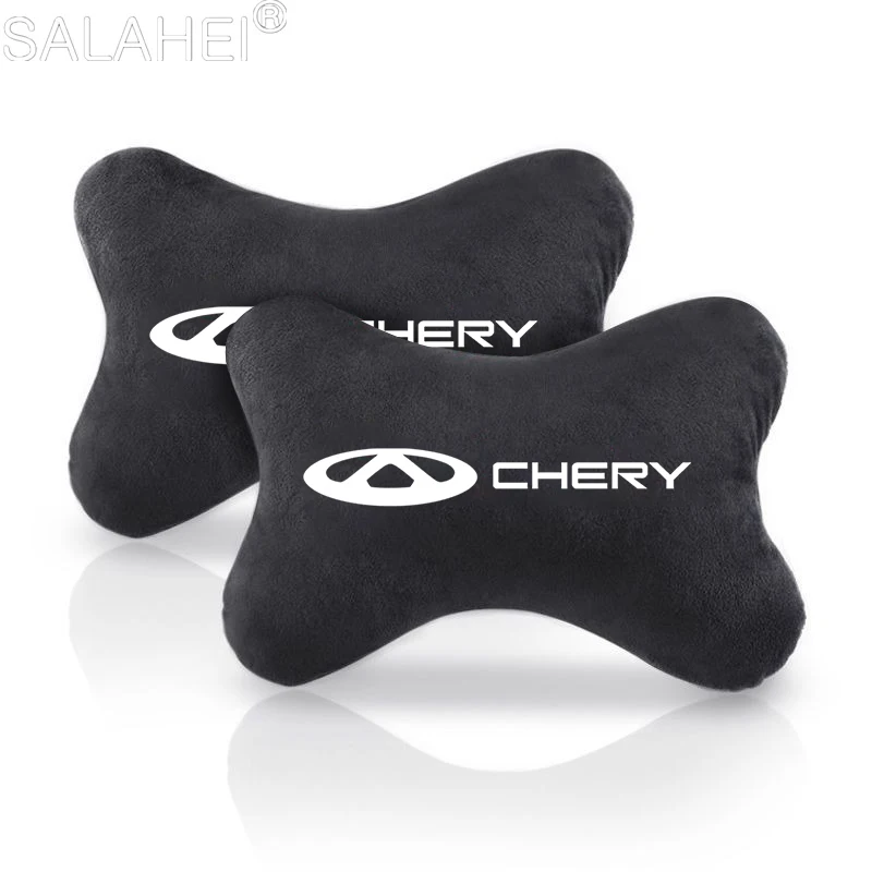 Car Headrest Breathable Neck Pillow Car Seat Belt Shoulder Pad Cover For Chery QQ Tiggo 2 3 4 7 8 Pro T11 Arrizo 3 A13 IQ Fulwin view 4