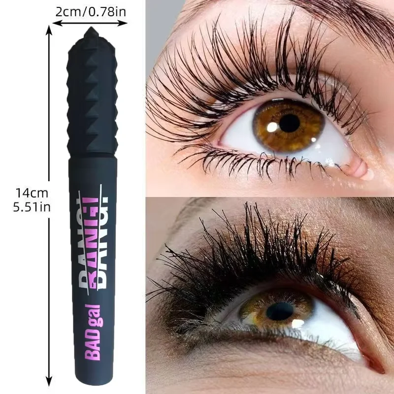 8.5g Bad Gal Bang Eyelash Mascara Quick Dry Lasting Waterproof Natural Curling Thick Bulk 36-hour Eyelashes Mascara Cosmetics