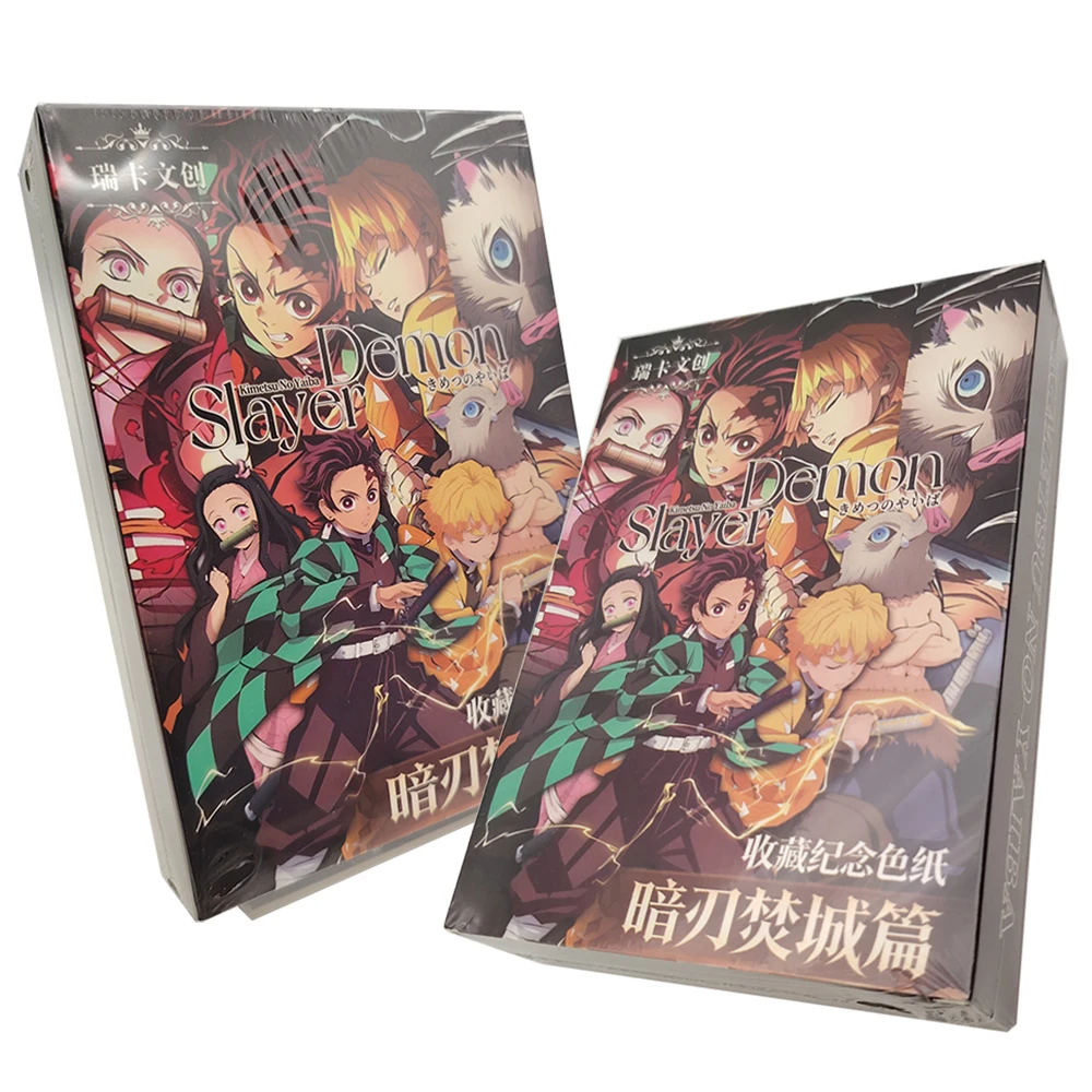 

Demon Slayer Youth Adventure Battle Anime Character Collection Card High Quality Original Drawing Line Draft Card Christmas Gift